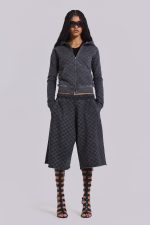Checkerboard Monster Jogger Baggy Shorts - Image 8