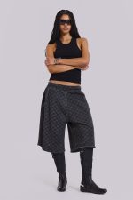 Checkerboard Monster Jogger Baggy Shorts - Image 5