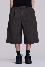Brown Check Jumbo Jorts