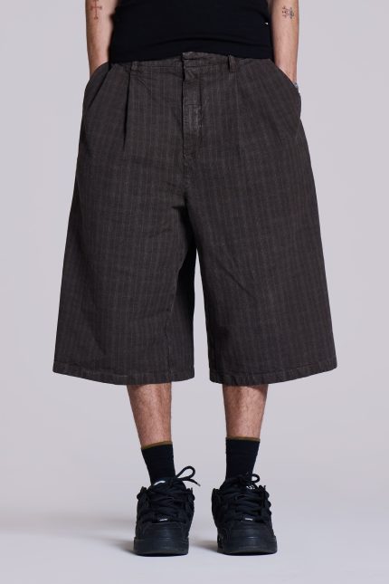 Brown Check Jumbo Jorts