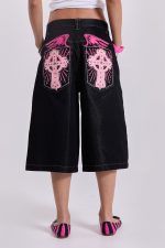Pink Sapphire Cross Colossus Jorts - Image 2