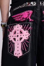 Pink Sapphire Cross Colossus Jorts - Image 5