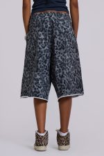 Airbrush Grey Leopard Monster Shorts - Image 4
