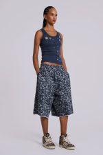 Airbrush Grey Leopard Monster Shorts - Image 3