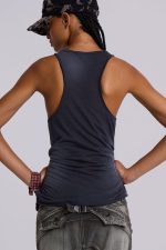 Safety Pin Washed Black Tank - Image 2