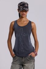 Safety Pin Washed Black Tank - Image 4