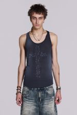 Safety Pin Washed Black Tank - Image 5