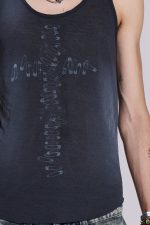 Safety Pin Washed Black Tank - Image 7
