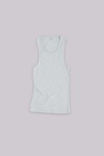 Grey Rib Longline Vest - Image 2