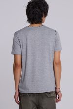 Studded Grey Mist T-Shirt - Image 3
