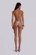 Aluna Suede Crochet Bikini Bottoms - Image 6