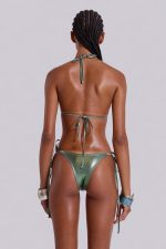 Veluna Metallic Low Rise Bikini Bottoms - Image 2