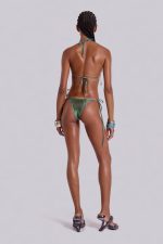 Veluna Metallic Micro Triangle Bikini Top - Image 10