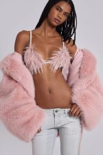 Sugar Faux Fur Bra Top - Image 5