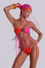 Aurea Crochet Fringe Sequin Hat - Image 2
