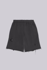 Black Distressed Monster Shorts - Image 7