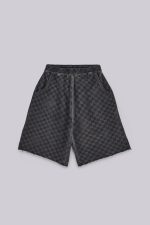 Checkerboard Monster Jogger Baggy Shorts - Image 2