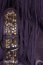 Amethyst Fringe Studded Shoulder Bag - Image 7