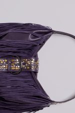Amethyst Fringe Studded Shoulder Bag - Image 9