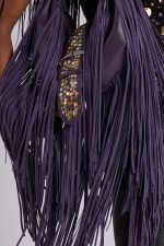 Amethyst Fringe Studded Shoulder Bag - Image 11