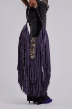 Amethyst Fringe Studded Shoulder Bag - Image 8