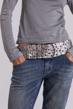 Osmium Studded Belt In Silver - Image 12