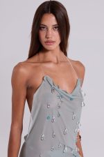 Droplet Illusion Mini Dress - Image 7