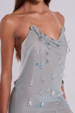 Droplet Illusion Mini Dress - Image 4