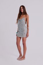 Droplet Illusion Mini Dress - Image 6