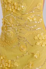 Ellora Embellished Mini Dress in Solar - Image 4