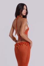 Naida Beaded Crochet Maxi Dress - Image 6