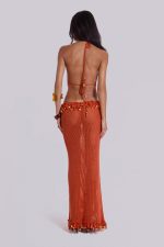 Naida Beaded Crochet Maxi Dress - Image 2