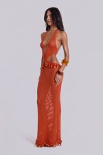 Naida Beaded Crochet Maxi Dress - Image 8