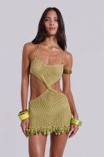 Kuuma Beaded Crochet Mini Dress - Image 6