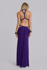 6AM Cut Out Maxi Dress in Violet - Image 5