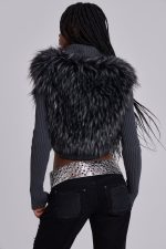 Osmium Studded Belt In Silver - Image 4