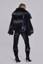 Oksana Patchwork Faux Fur Coat - Image 3
