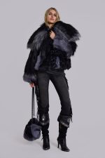 Oksana Faux Fur Muff Bag - Image 6