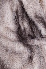 Haka Faux Feather Belted Fur Coat - Image 4