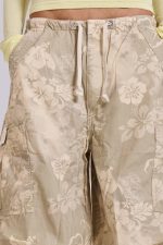 Hibiscus Bloom Parachute Cargo Pants - Image 6