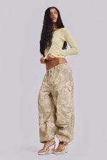 Hibiscus Bloom Parachute Cargo Pants - Image 2