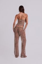 Deva Sequin Knit Corset Top in Sand - Image 9