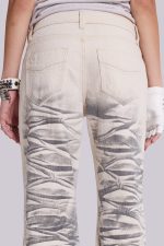 Arctic White Drift Flared Jeans - Image 5