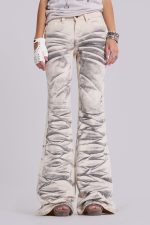 Arctic White Drift Flared Jeans - Image 2
