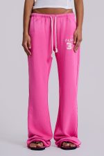 Cleo Slouchy Bootcut Jogger in Pink - Image 2