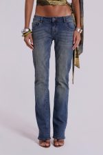 Cassia Cooper Bootcut Jeans in Mid Blue - Image 5