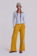 Sheer Henley Top In Sky - Image 4