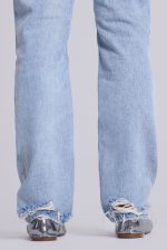 Rider Low Rise Straight Leg Jeans in Light Wash - Image 4