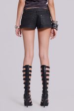 Ardor Coated Mini Denim Shorts - Image 6