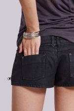 Ardor Coated Mini Denim Shorts - Image 7